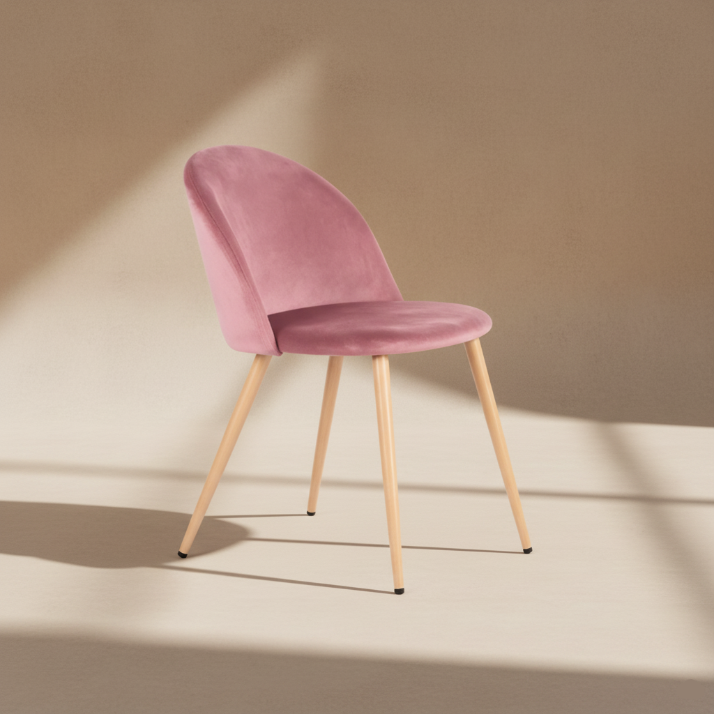 Chaise de salle à manger velours