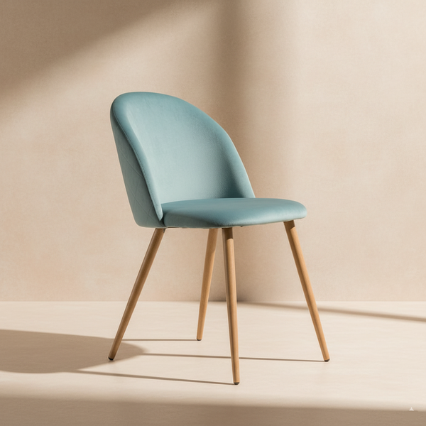 Chaise de salle à manger velours