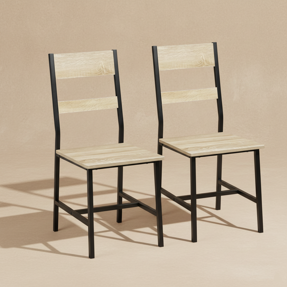Chaises de salle à manger industrielles bois