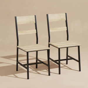 Chaises de salle à manger industrielles bois