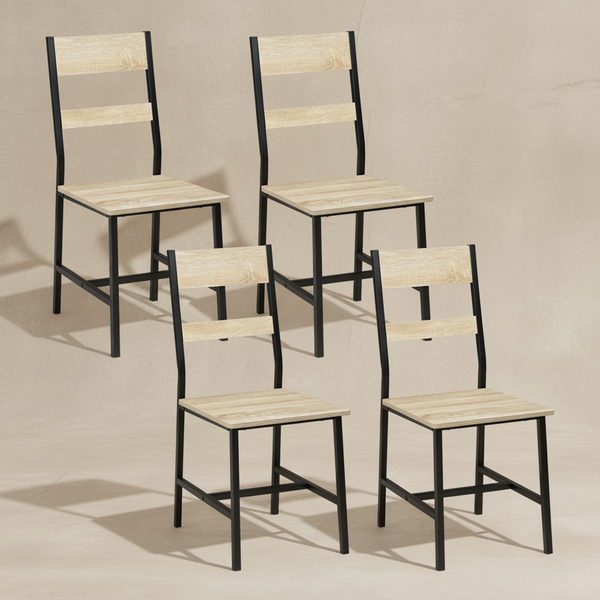 Chaises de salle à manger industrielles bois