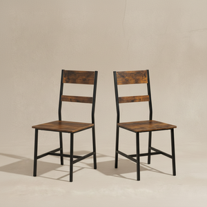 Chaises de salle à manger industrielles bois