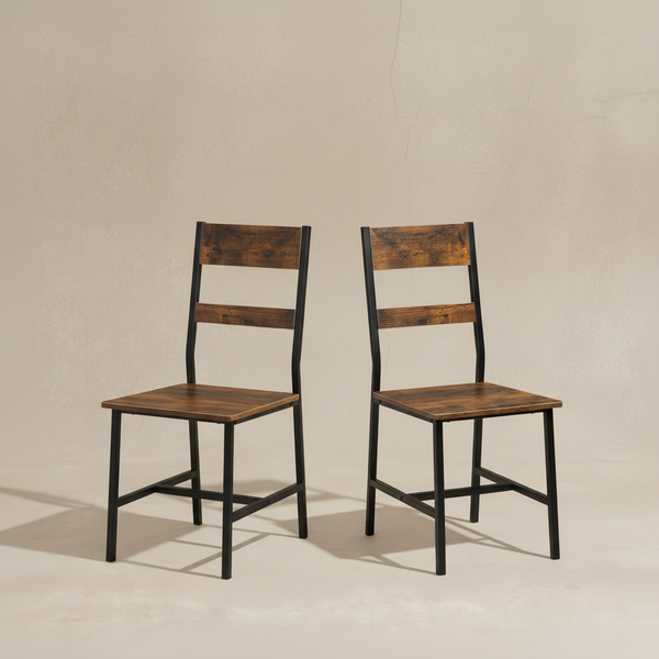 Chaises de salle à manger industrielles bois