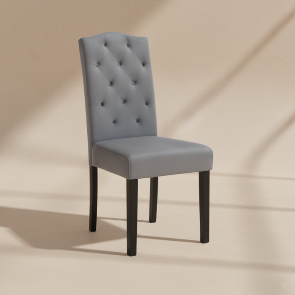 Chaises de salle à manger capitonnées (lot de 2)