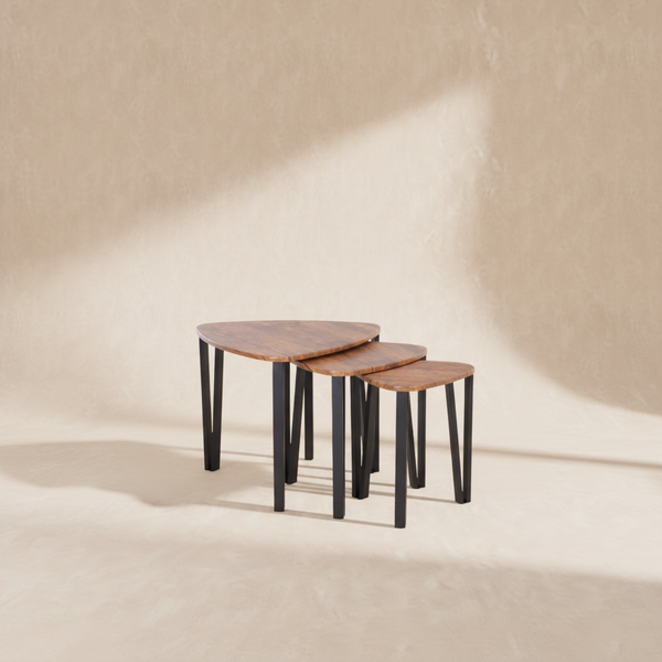Tables basses gigognes bois métal
