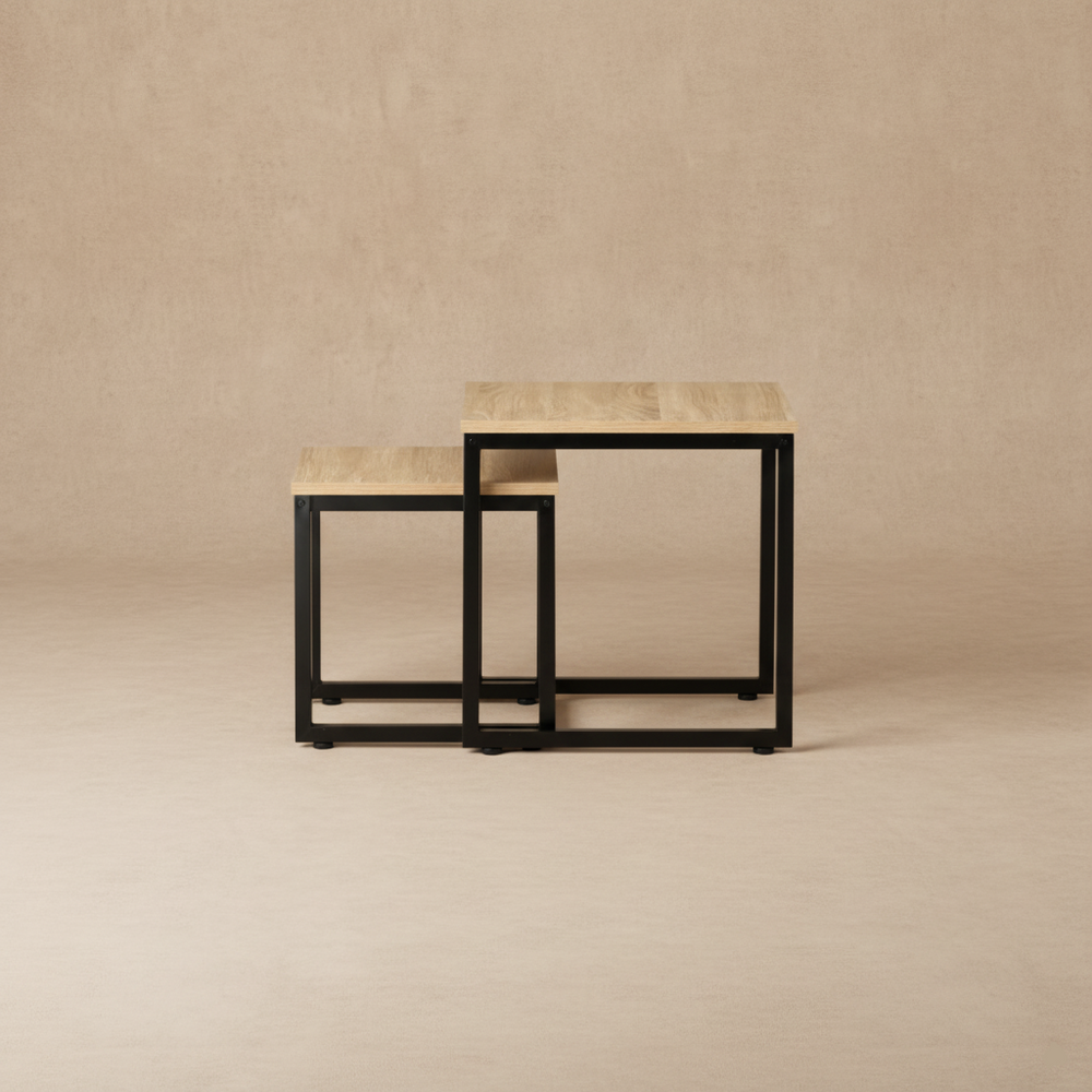Tables basses gigognes bois métal