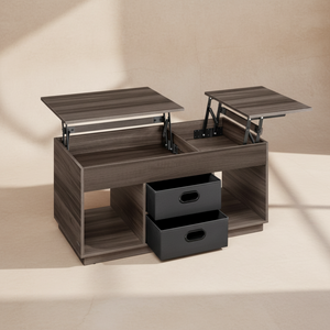 Table basse relevable moderne beige