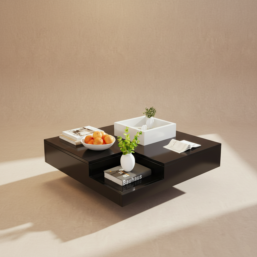 Table basse design carré