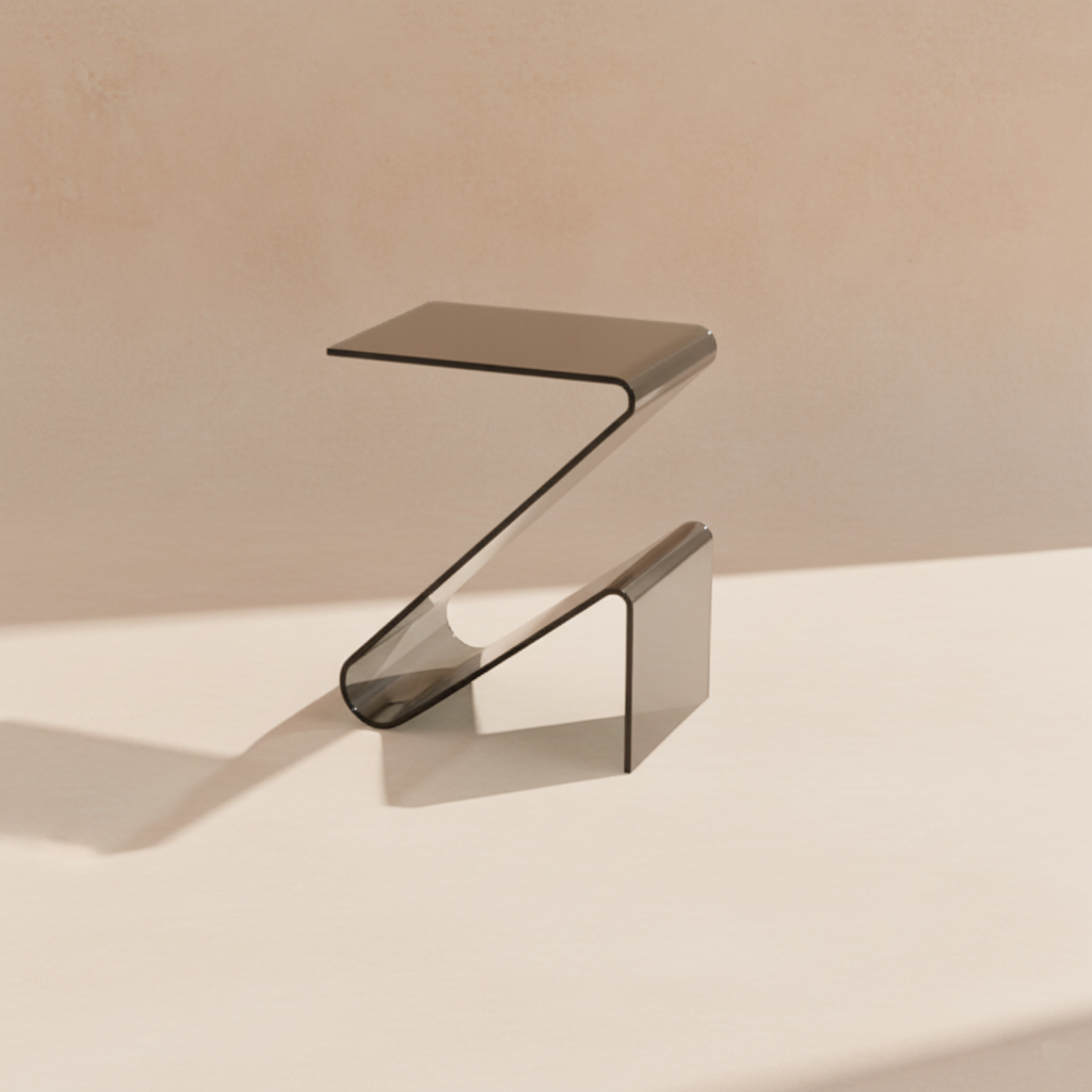 Table d’appoint design acrylique moderne