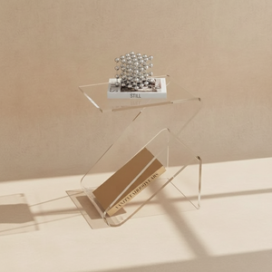 Table d’appoint design acrylique moderne