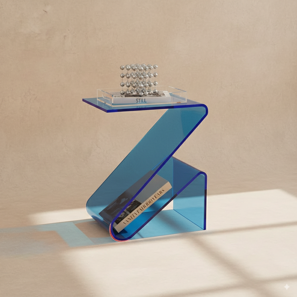 Table d’appoint design acrylique moderne