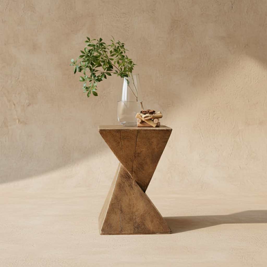Table d’appoint béton design naturel