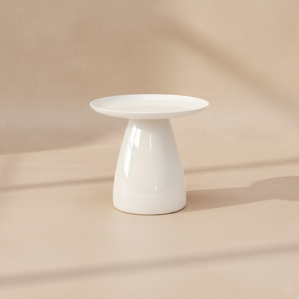 Table d’appoint ronde orange design