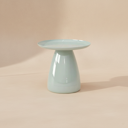 Table d’appoint ronde orange design
