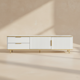 Meuble TV design blanc laqué