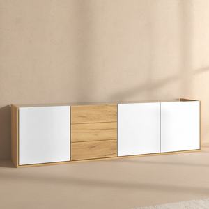 Meuble TV blanc bois design