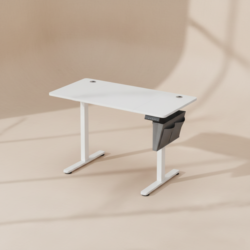 Bureau réglable électrique bois rustique