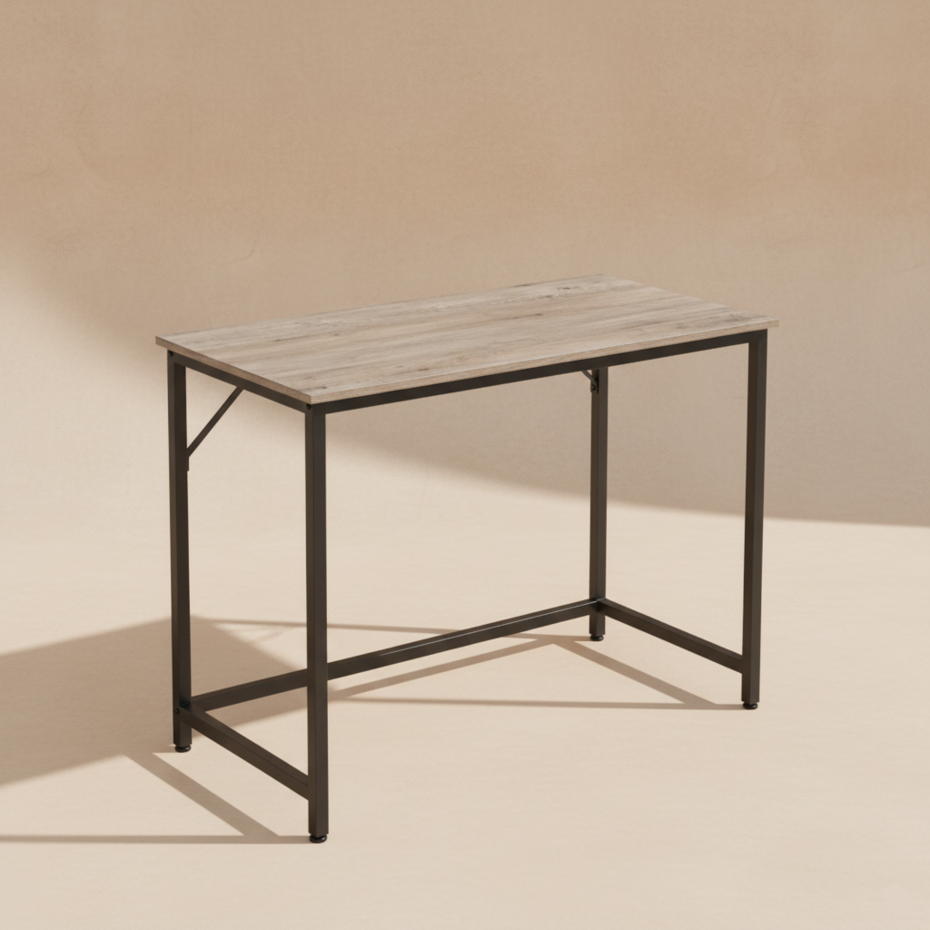 Bureau compact grège industriel