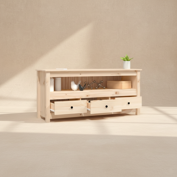 Meuble TV bois massif rustique