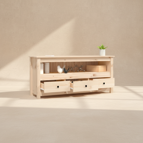 Meuble TV bois massif rustique