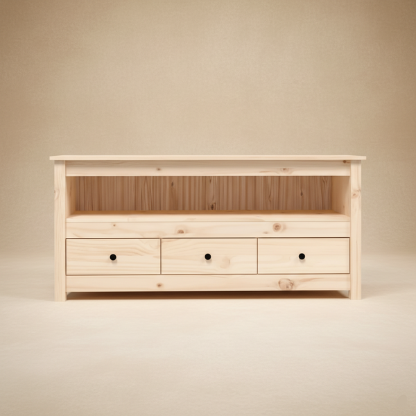 Meuble TV bois massif rustique