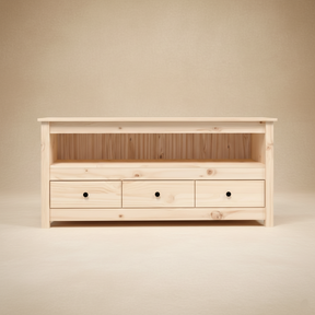 Meuble TV bois massif rustique