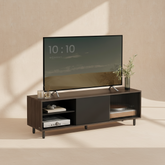 Meuble TV moderne marron cendré