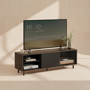 Meuble TV moderne marron cendré