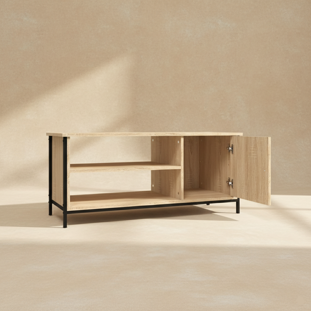 Meuble TV bois clair moderne