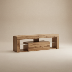 Meuble TV chêne design vintage
