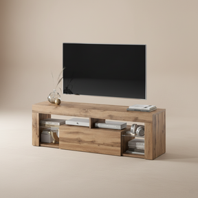 Meuble TV chêne design vintage