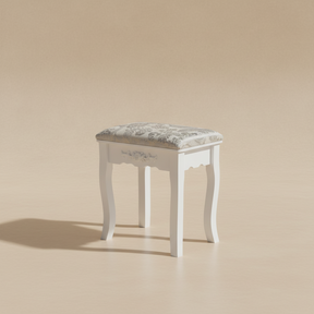 Coiffeuse bois blanc miroir vintage