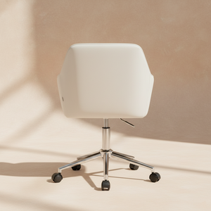 Chaise de bureau velours vert pivotante