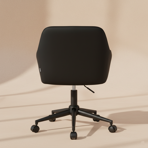 Chaise de bureau velours vert pivotante