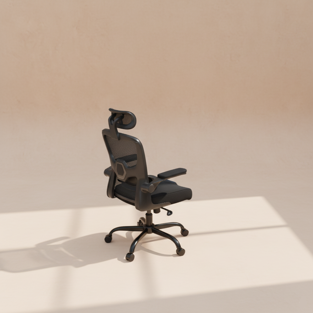 Chaise de bureau ergonomique noire