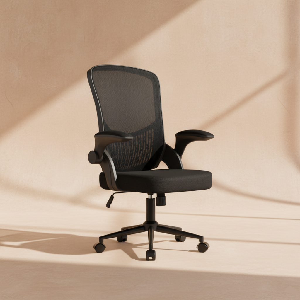 Chaise de bureau ergonomique noire