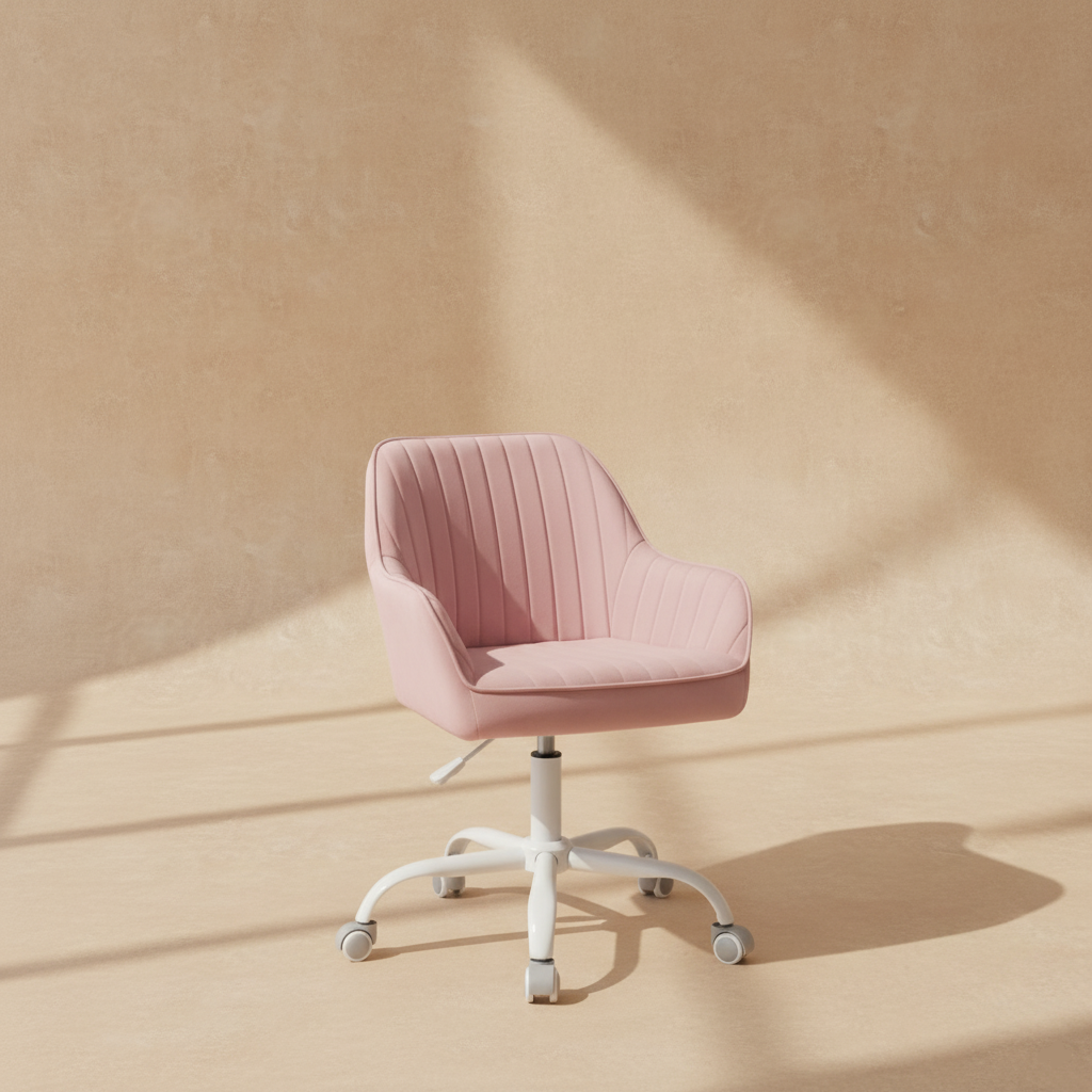 Chaise de bureau velours réglable