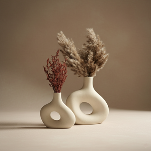 Vase en céramique mat design nordique