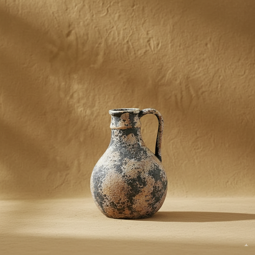 Vase en grès style Wabi-Sabi