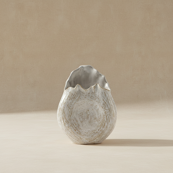 Vase en céramique cercle irrégulier