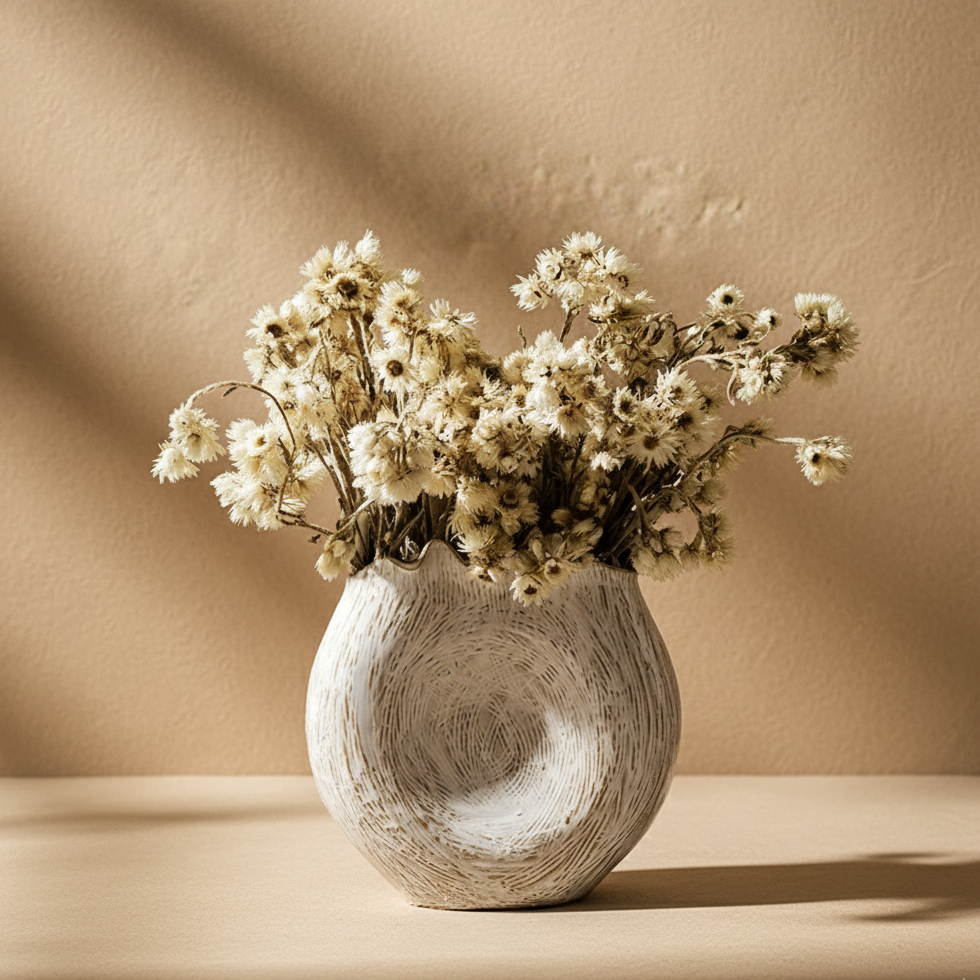 Vase en céramique cercle irrégulier