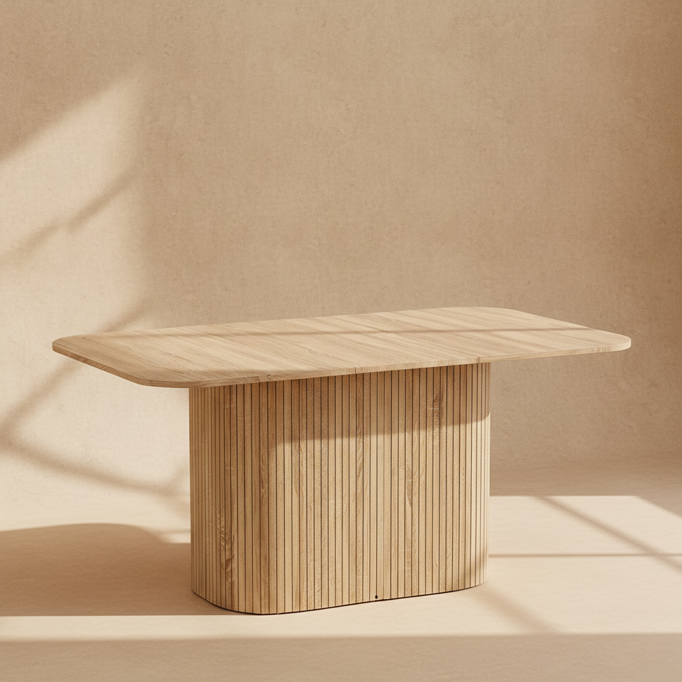 Table à manger bois moderne rectangulaire