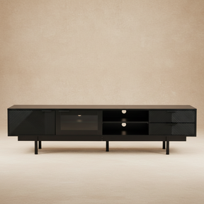 Meuble TV moderne noir avec rangements