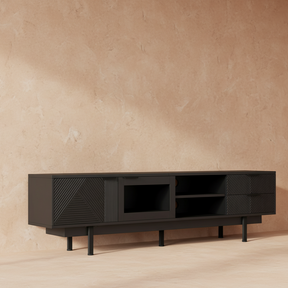 Meuble TV moderne noir avec rangements