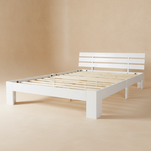 Lit en bois massif naturel 140x200