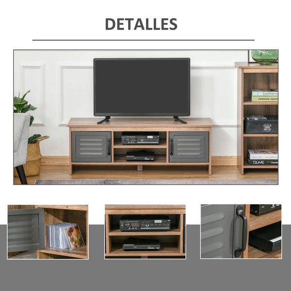 Meuble TV moderne bois métal