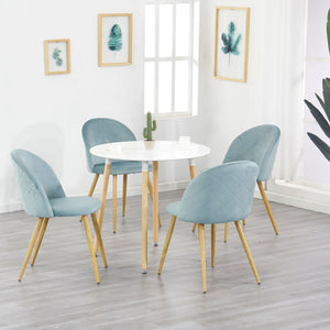 Chaise de salle à manger velours