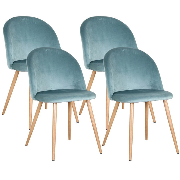 Chaise de salle à manger velours