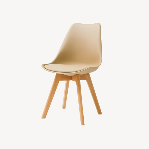 Chaise de salle à manger design beige