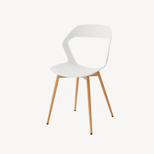 Chaise de salle à manger blanche scandinave